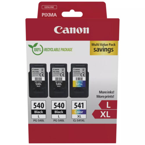 00348d3206038e83f2c0cfe6e2a2b41e Canon 5224B017/PG-540L+CL-541XL Printhead cartridge multi pack 2x black +1x color Pack=3 for Canon Pixma MG 2150/MX 370