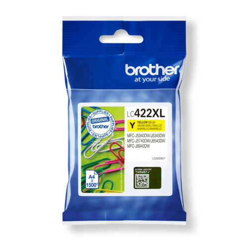 04d23ab37948ba653f190d08e9b0bdc627fc4788 Brother LC-422XLY Ink cartridge yellow high-capacity, 1.500 pages for Brother MFC-J 5340