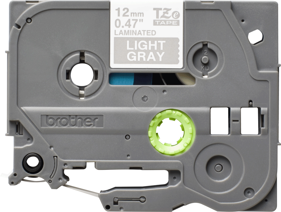 0503715c95f1d58ec686e867d8f0b67dc84b7e78 Brother TZE-MQL35 DirectLabel white on gray Laminat 12mm x 8m for Brother P-Touch TZ 3.5-18mm/6-12mm/6-18mm/6-24mm/6-36mm