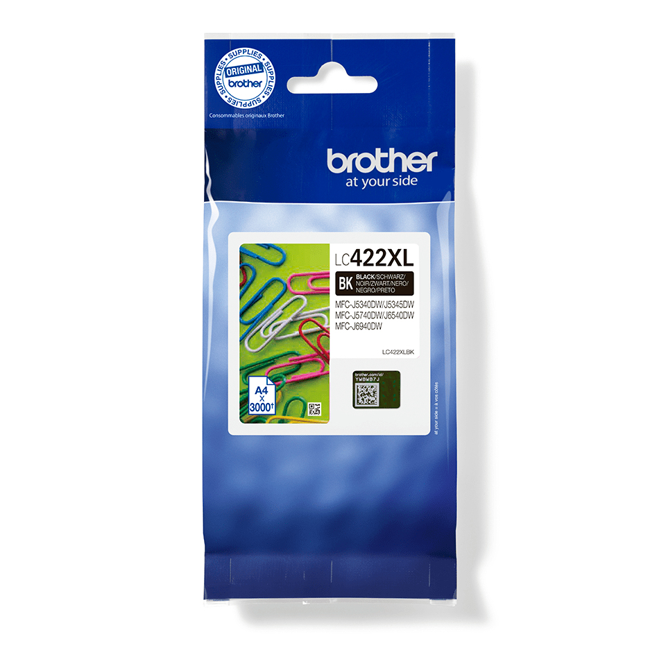 Brother LC-422XLBK Ink cartridge black high-capacity, 3.000 pages for Brother MFC-J 5340