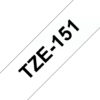 Brother TZE-151 DirectLabel black on Transparent Laminat 24mm x 8m for Brother P-Touch TZ 3.5-24mm/HSE/36mm/6-24mm/6-36mm