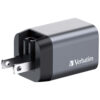 092124a9b42ac239b53e295ff4349373 Verbatim GNC-35 GaN Charger 35W with 1 x USB-C PD 35W / 1 x USB-A QC 3.0 (EU/UK/US)