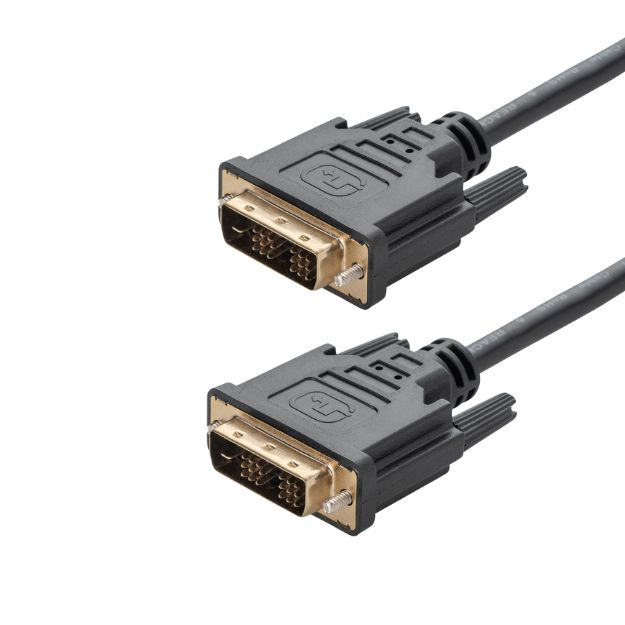 09ac336e8c3f3b476efb7d5e14aeed4115fd61a7 connektgear 5m DVI-D Monitor Connector Cable - Male to Male - 18+1 Single link