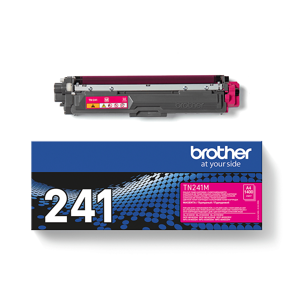 09ba47801891e7b4b339bb9ab96f9cc427c39033 Brother TN-241M Toner-kit magenta, 1.400 pages ISO/IEC 19798 for Brother HL-3140