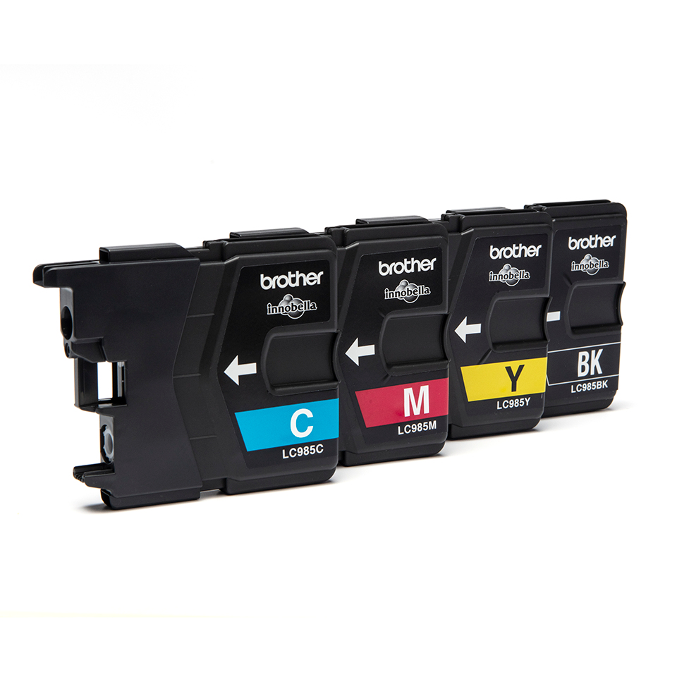 Brother LC-985VALBPRF Ink cartridge multi pack Bk,C,M,Y Blister Radio Frequency 300pg + 3x260pg Pack=4 for Brother DCP-J 125