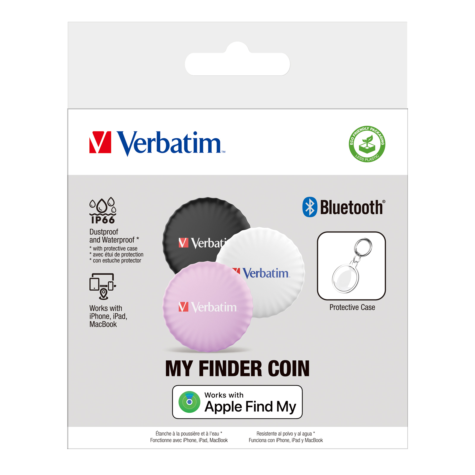 Verbatim 32135 GPS tracker/finder Personal Black, Pink, White
