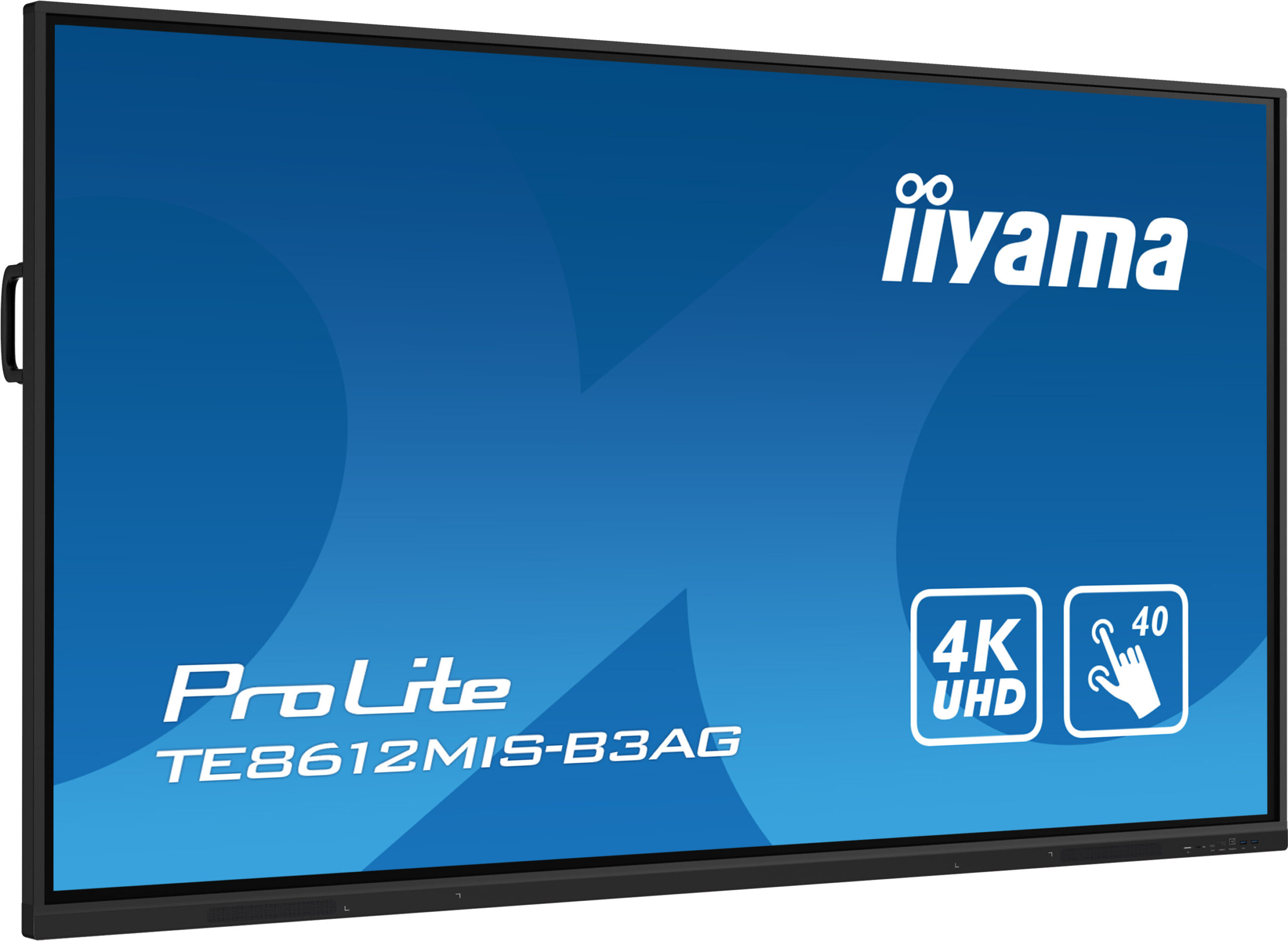 iiyama TE8612MIS-B3AG Signage Display Kiosk design 2.17 m (85.6") LCD Wi-Fi 400 cd/m² 4K Ultra HD Black Touchscreen Built-in processor Android 11 24/7