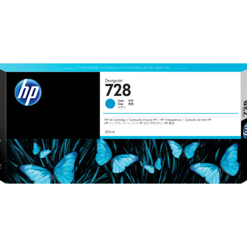 HP F9K17A/728 Ink cartridge cyan 300ml for HP DesignJet T 730/830