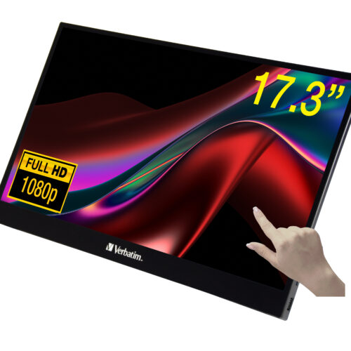 0d2648f5f03ce8958251c9fcd7694372bff29f43 Verbatim 49593 computer monitor 43.9 cm (17.3") 1920 x 1080 pixels Full HD LCD Touchscreen Black