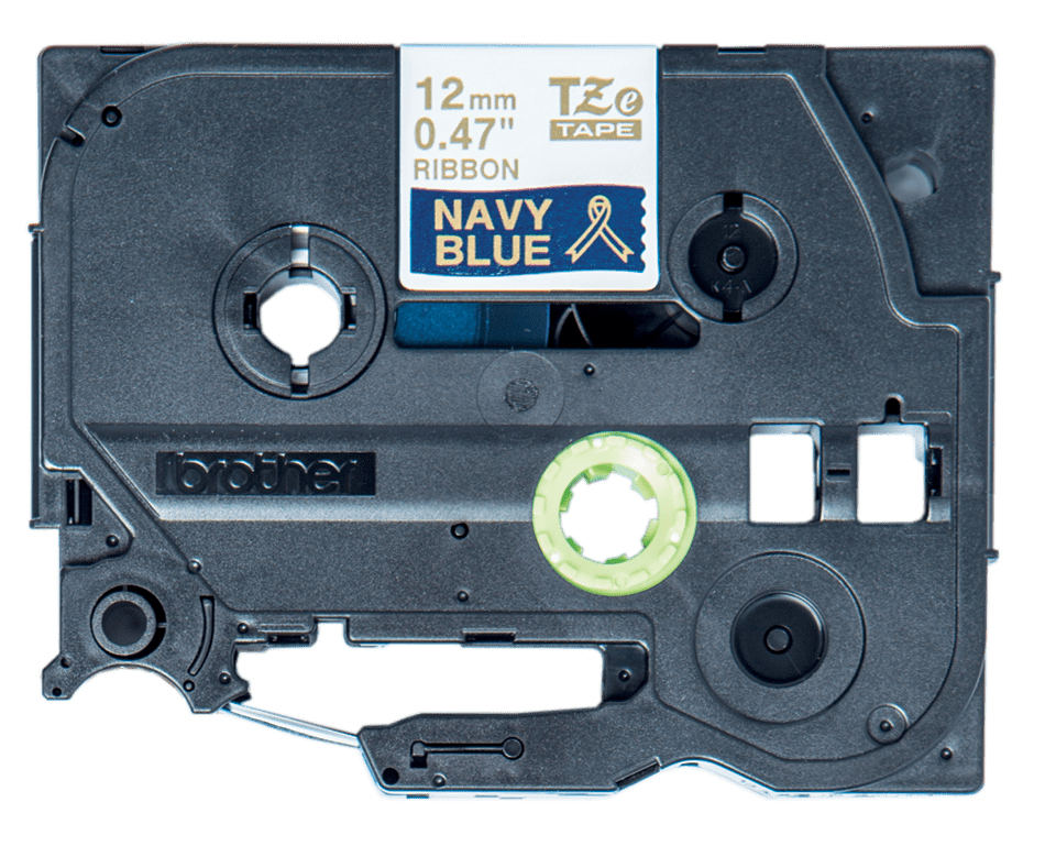 0d59020d6011cd0a10d49c29bd814f5ba04ac901 Brother TZE-RN34 DirectLabel gold on Navy blue non adhesive textil 12mm x 4m for Brother P-Touch TZ 3.5-18mm/6-12mm/6-18mm/6-24mm/6-36mm