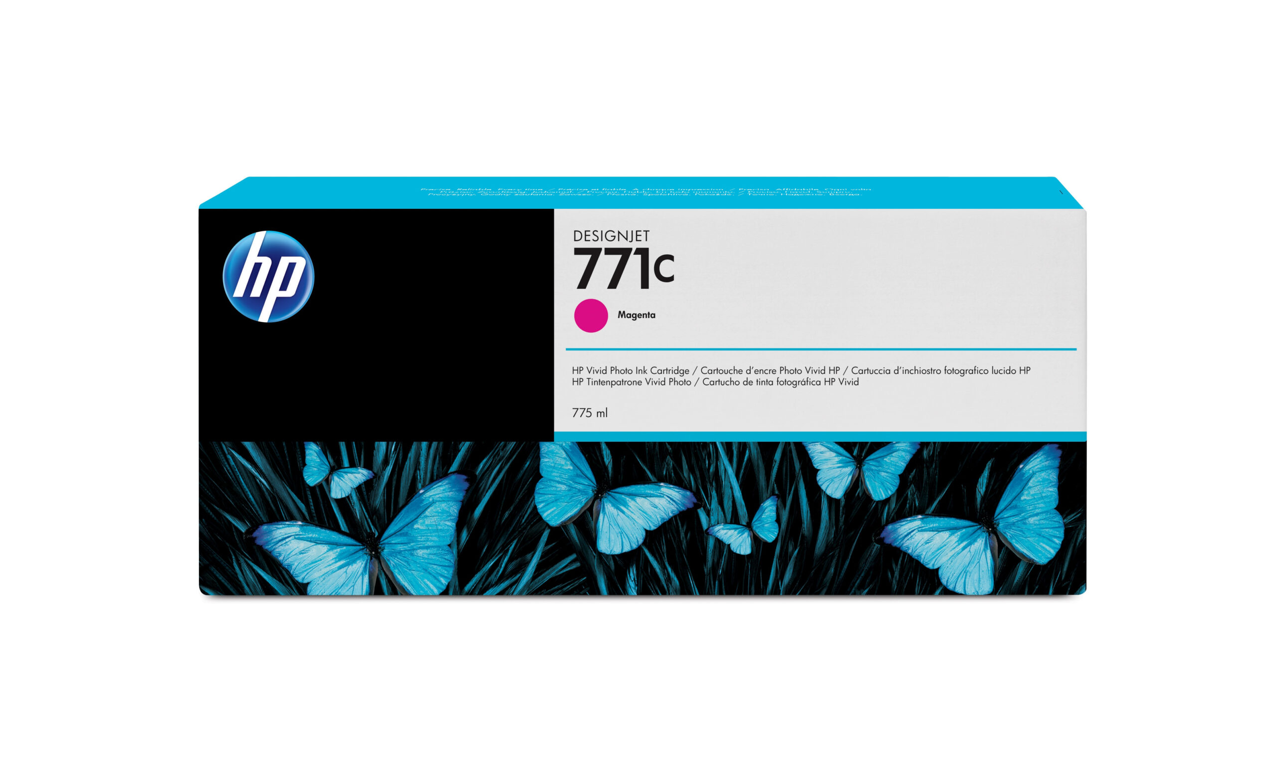 0e7da85029ccb14a296646b8b8b808a2704a36c6 HP B6Y09A/771C Ink cartridge magenta 775ml for HP DesignJet Z 6200