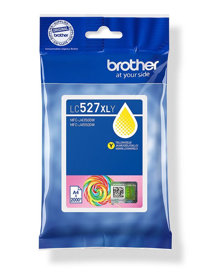 0f359c2aa996de637521ef4457e410b7bfd550ba Brother LC-527XLY Ink cartridge yellow high-capacity, 2.000 pages ISO/IEC 19752 for Brother MFC-J 4350