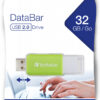 Verbatim V DataBar USB flash drive 32 GB USB Type-A 2.0 Green