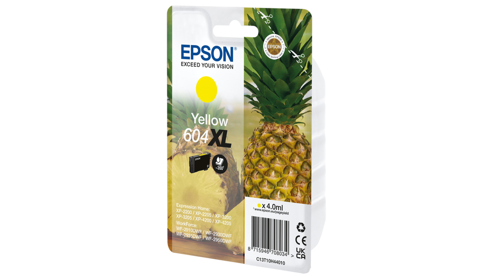 101276610_7965469466 Epson C13T10H44010/604XL Ink cartridge yellow high-capacity, 350 pages 4ml for Epson XP-2200