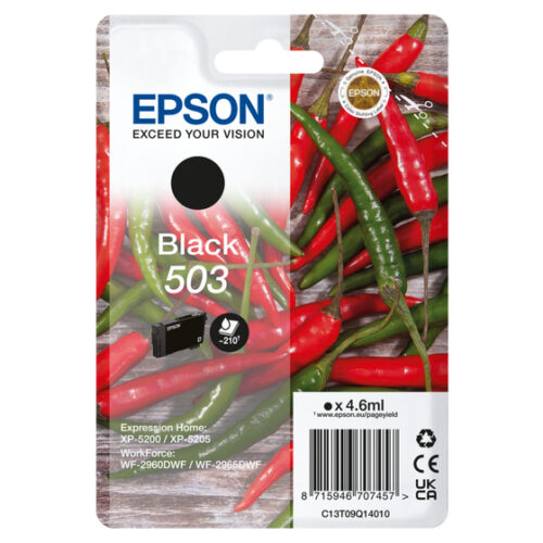 101276614_1049272767 Epson C13T09Q14010/503 Ink cartridge black, 210 pages 4,6ml for Epson XP-5200