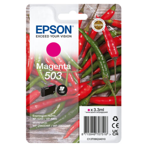 101276625_3910949991 Epson C13T09Q34010/503 Ink cartridge magenta, 165 pages 3,3ml for Epson XP-5200