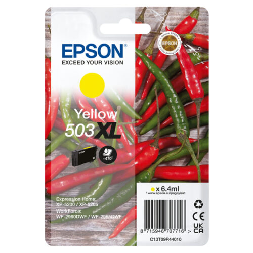 Epson C13T09R44010/503XL Ink cartridge yellow high-capacity, 470 pages 6,4ml for Epson XP-5200