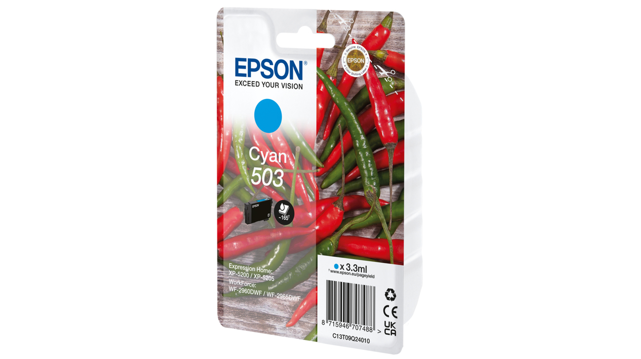 101276640_1936069263 Epson C13T09Q24010/503 Ink cartridge cyan, 165 pages 3,3ml for Epson XP-5200