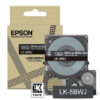 Epson C53S672083/LK-5BWJ DirectLabel-etikettes white on black matt 18mm x 8m for Epson LabelWorks LW-C 410/610