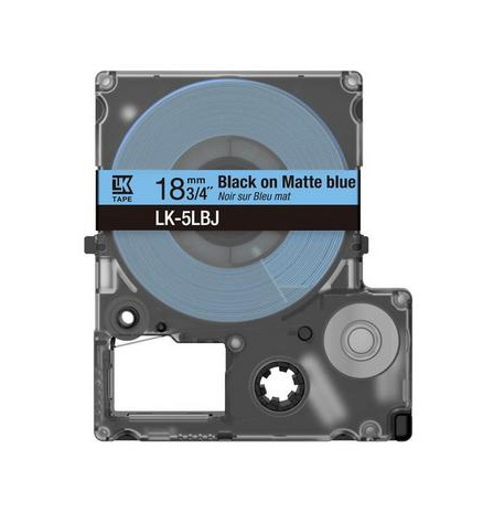 Epson C53S672080/LK-4LBJ DirectLabel-etikettes black on blue matt 12mm x 8m for Epson LabelWorks LW-C 410/610