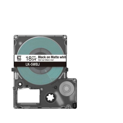 Epson C53S672063/LK-5WBJ DirectLabel-etikettes black on white matt 18mm x 8m for Epson LabelWorks LW-C 410/610