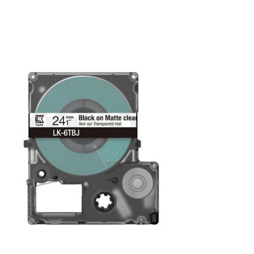 Epson C53S672067/LK-6TBJ DirectLabel-etikettes black on Transparent 24mm x 8m for Epson LabelWorks LW-C 610