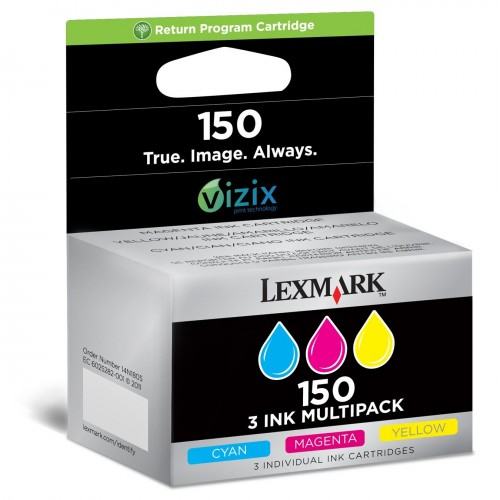11200974-5290 Lexmark 14N1910E/150 Ink cartridge multi pack Bk,C,M,Y return program, 4x200 pages Pack=4 for Lexmark Pro 715/S 315