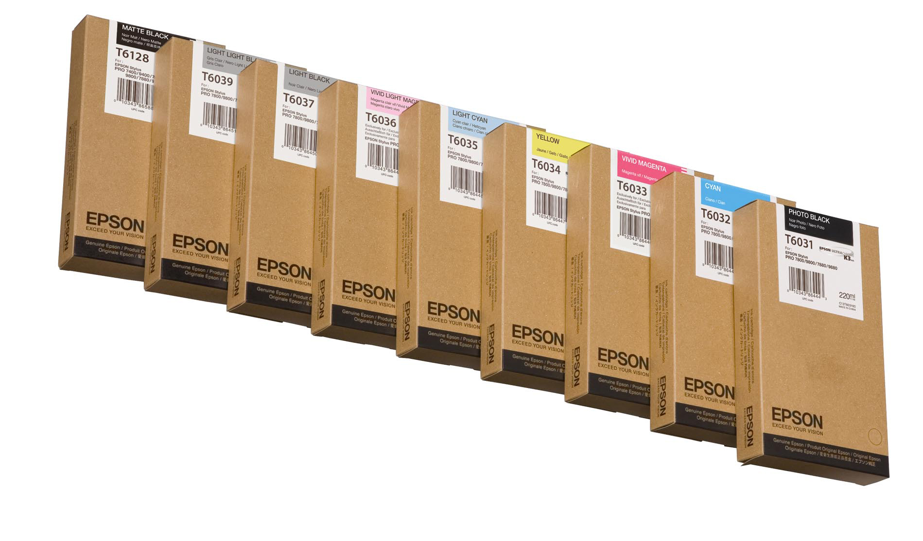 1226624_8267088982 Epson C13T603400/T6034 Ink cartridge yellow 220ml for Epson Stylus Pro 7800/7880