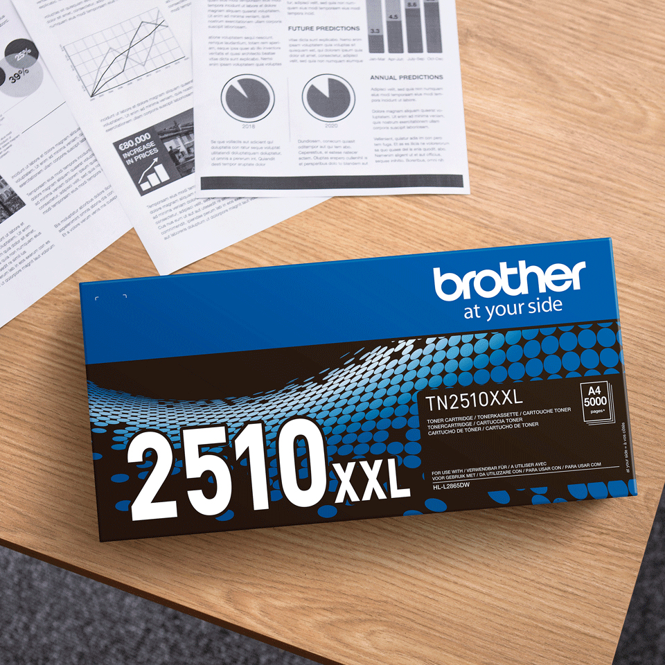 Brother TN-2510XL Toner-kit high-capacity, 3.000 pages ISO/IEC 19752 for Brother HL-L 2400/2865