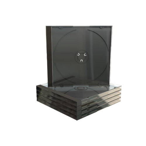 12446183_3142955076 MediaRange BOX31 optical disc case Jewel case 1 discs Black, Transparent