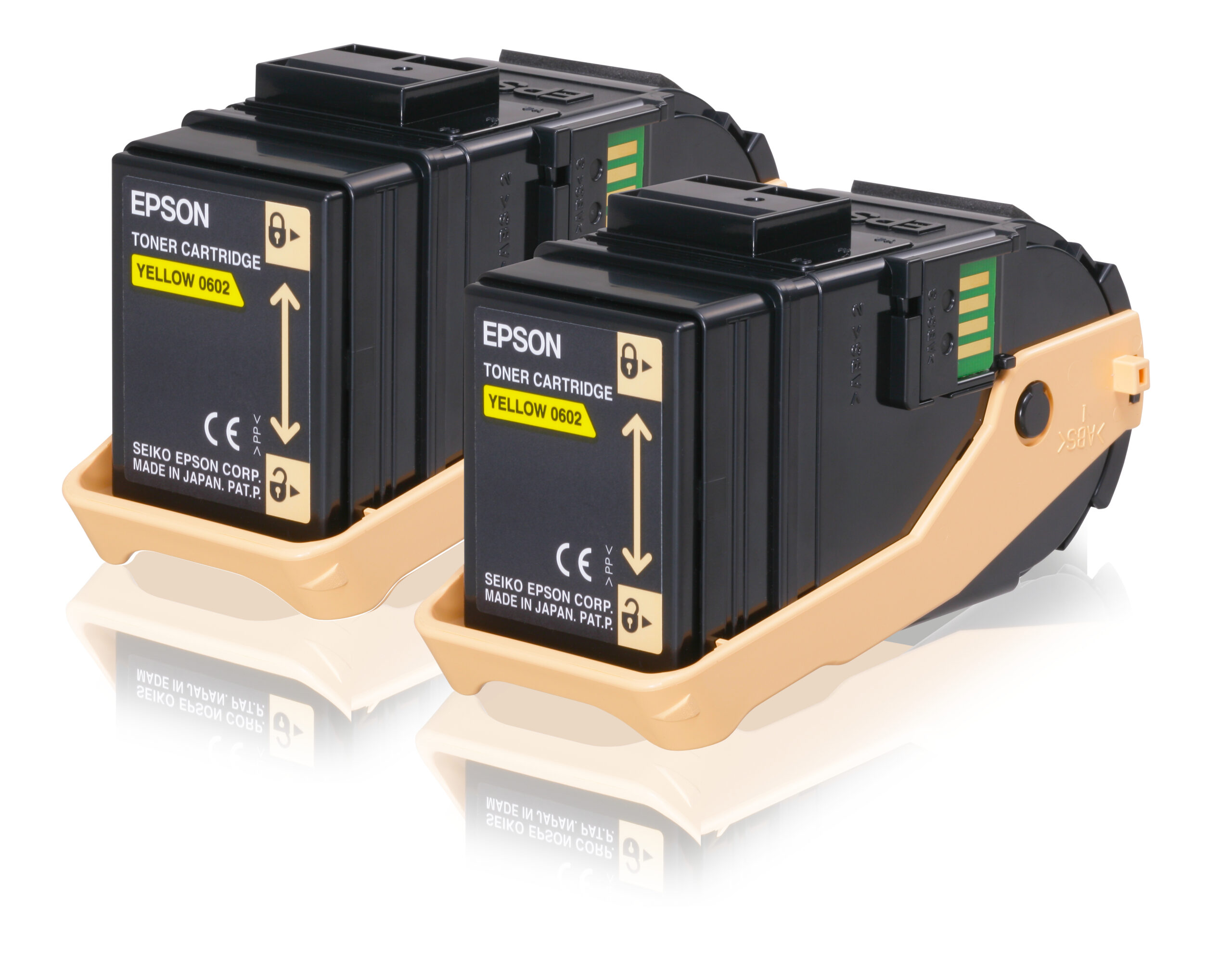 Epson C13S050606/0602 Toner cartridge yellow, 2x7.500 pages Pack=2 for Epson Aculaser C 9300 N