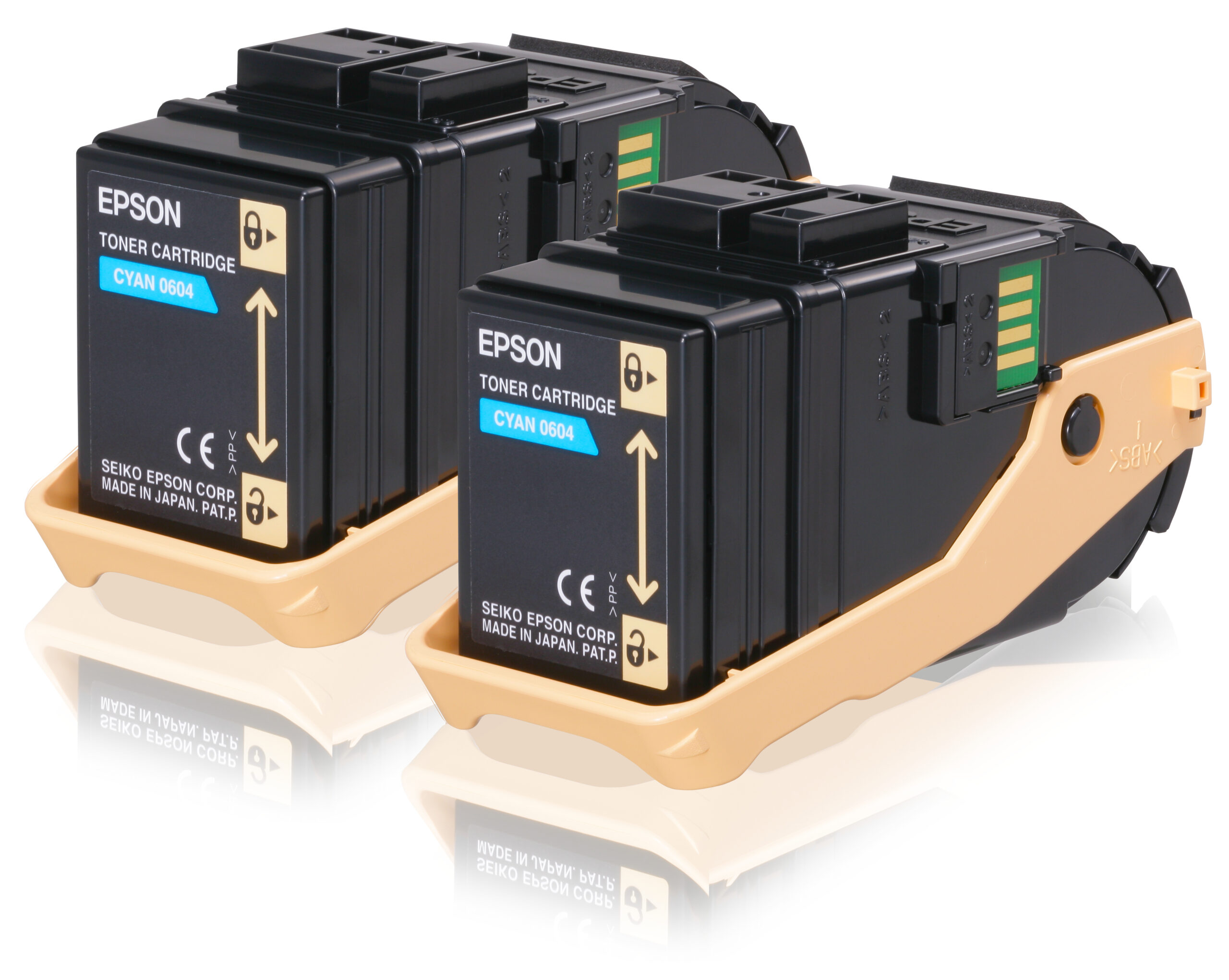 Epson C13S050608/0604 Toner cartridge cyan, 2x7.500 pages Pack=2 for Epson Aculaser C 9300 N