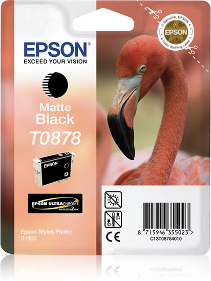 1311994_4348855791 Epson C13T08784010/T0878 Ink cartridge black matt, 520 pages ISO/IEC 24711 11.4ml for Epson Stylus Photo R 1900