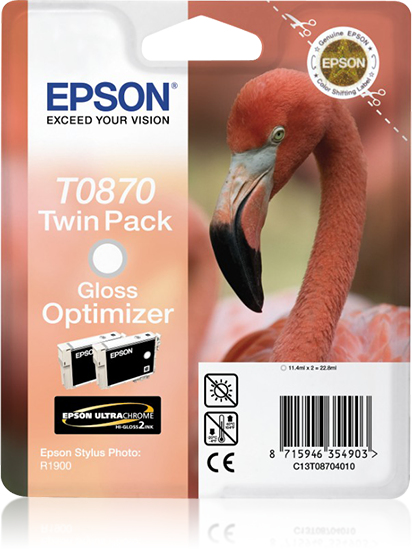 1311996_2387836358 Epson C13T08704010/T0870 Ink cartridge Glossy Optimizer, 7.230 pages 11.4ml for Epson Stylus Photo R 1900