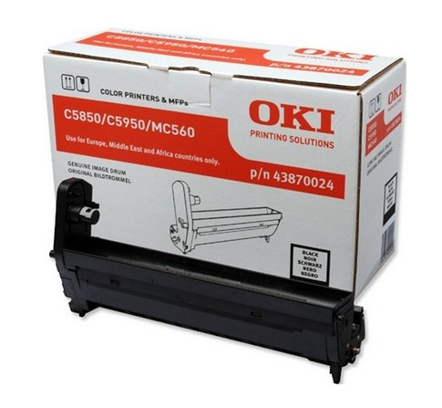 OKI 43870024 Drum kit black, 20.000 pages for OKI C 5850