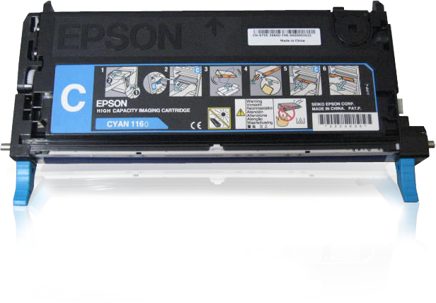 Epson C13S051160/1160 Toner cartridge cyan high-capacity, 6.000 pages for Epson AcuLaser C 2800