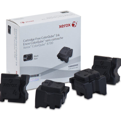 Xerox 108R00999 Dry ink in color-stix black, 4x9.000 pages Pack=4 for Xerox ColorQube 8700/8900