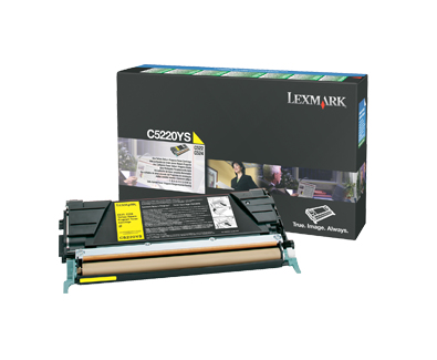 Lexmark C5220YS Toner-kit yellow return program, 3.000 pages ISO/IEC 19798 for Lexmark C 522/524/530/532/534