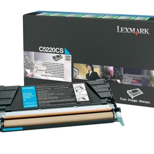 Lexmark C5220CS Toner-kit cyan return program, 3.000 pages ISO/IEC 19798 for Lexmark C 522/524/530/532/534