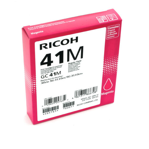 Ricoh 405763/GC-41M Gel cartridge magenta, 2.200 pages ISO/IEC 24711 for Ricoh Aficio SG 3100