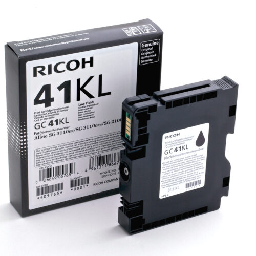 Ricoh 405765/GC-41KL Gel cartridge black, 600 pages ISO/IEC 24711 for Ricoh Aficio SG 2100/3100/K 3100