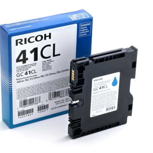 Ricoh 405766/GC-41CL Gel cartridge cyan, 600 pages ISO/IEC 24711 for Ricoh Aficio SG 2100/3100