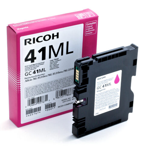 Ricoh 405767/GC-41ML Gel cartridge magenta, 600 pages ISO/IEC 24711 41ml for Ricoh Aficio SG 2100/3100