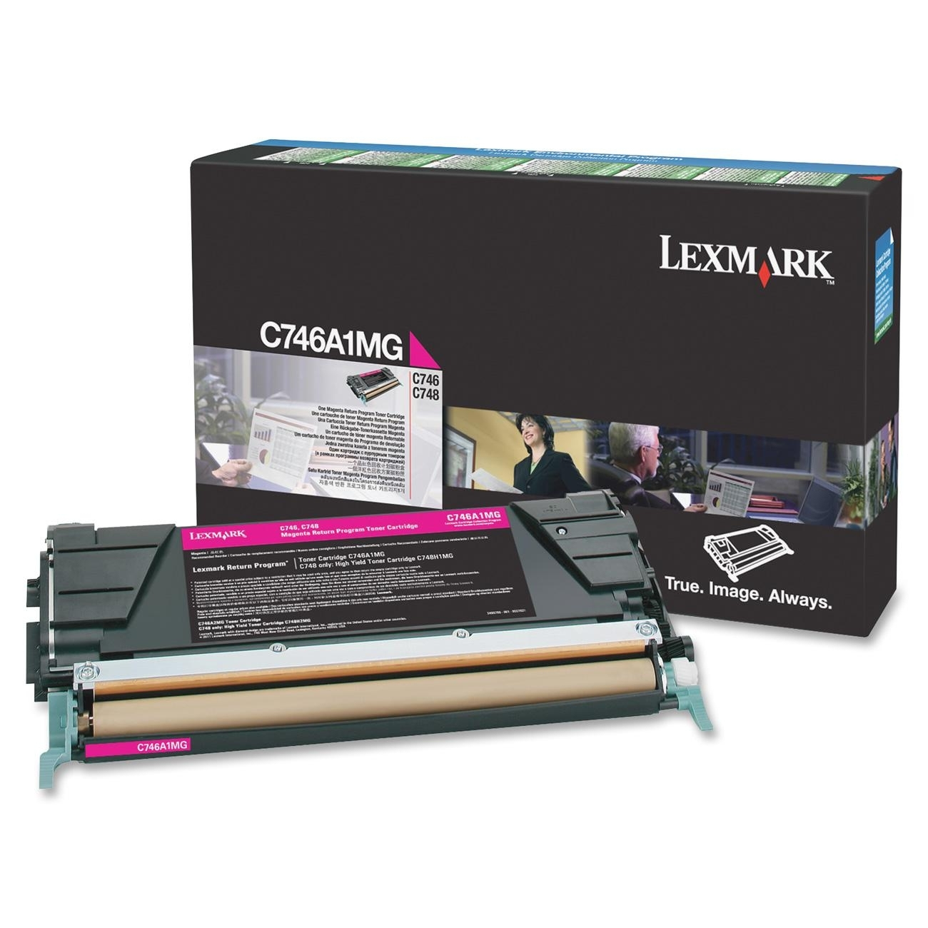 14081850-9416 Lexmark C746A1MG Toner cartridge magenta return program, 7.000 pages ISO/IEC 19798 for Lexmark C 746/748