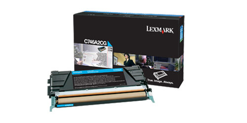 Lexmark C746A2CG Toner cartridge cyan, 7.000 pages ISO/IEC 19798 for Lexmark C 746/748