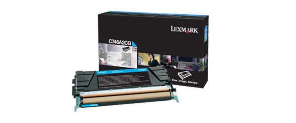 14081852-9771 Lexmark C746A2CG Toner cartridge cyan, 7.000 pages ISO/IEC 19798 for Lexmark C 746/748