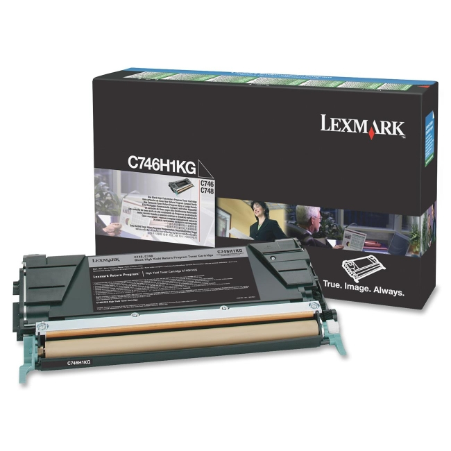 Lexmark C746H1KG Toner cartridge black return program, 12.000 pages ISO/IEC 19798 for Lexmark C 746/748