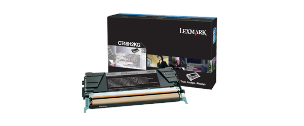 Lexmark C746H2KG Toner cartridge black, 12.000 pages ISO/IEC 19798 for Lexmark C 746/748