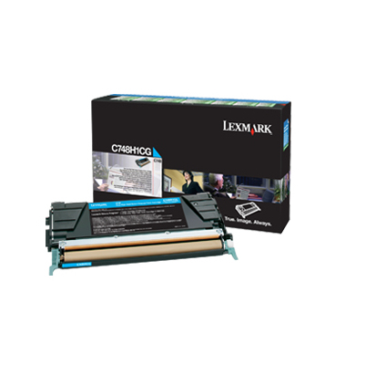 Lexmark C748H1CG Toner cartridge cyan return program, 10.000 pages ISO/IEC 19798 for Lexmark C 748