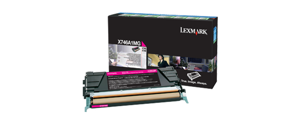 Lexmark X746A1MG Toner cartridge magenta return program, 7.000 pages ISO/IEC 19798 for Lexmark X 746/748